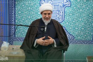 Meeting of the Staff of the Ideological–Political Organization of the National Police Command with Ayatollah Araki